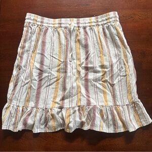 Toad&Co Multicolor Striped Skirt large